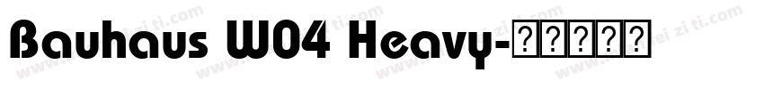 Bauhaus W04 Heavy字体转换